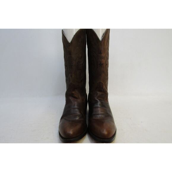 Road Wolf Mens Size 7 M Brown Leather Cowboy Western Boots - Picture 5 of 11